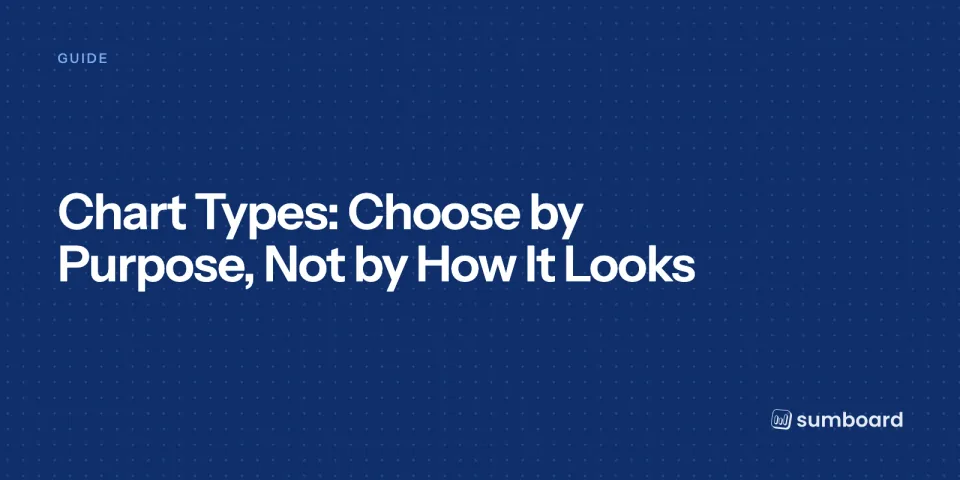 Chart Types: Choose by Purpose, Not by How It Looks