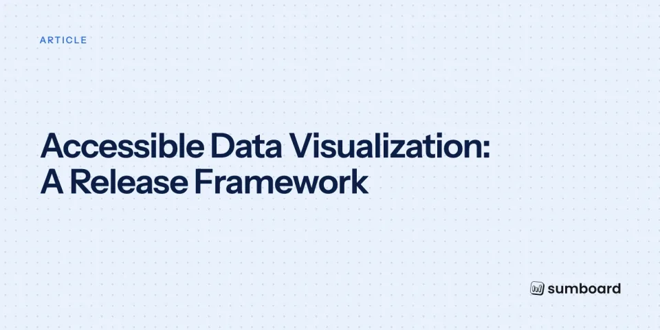 Accessible Data Visualization: A Release Framework
